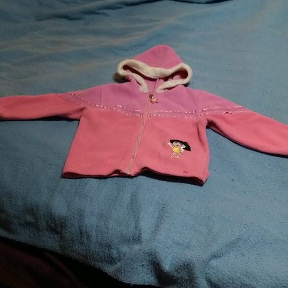 Pink Dora girls coat size